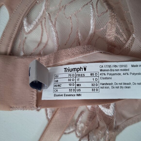 Triumph Elusive Essence Bra 32D NWT - Picture 9 of 10